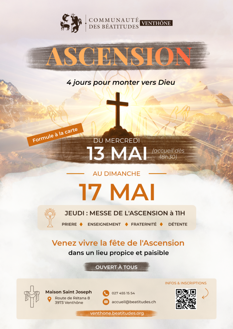 Ascension 2026 Communauté des Béatitudes de Venthône