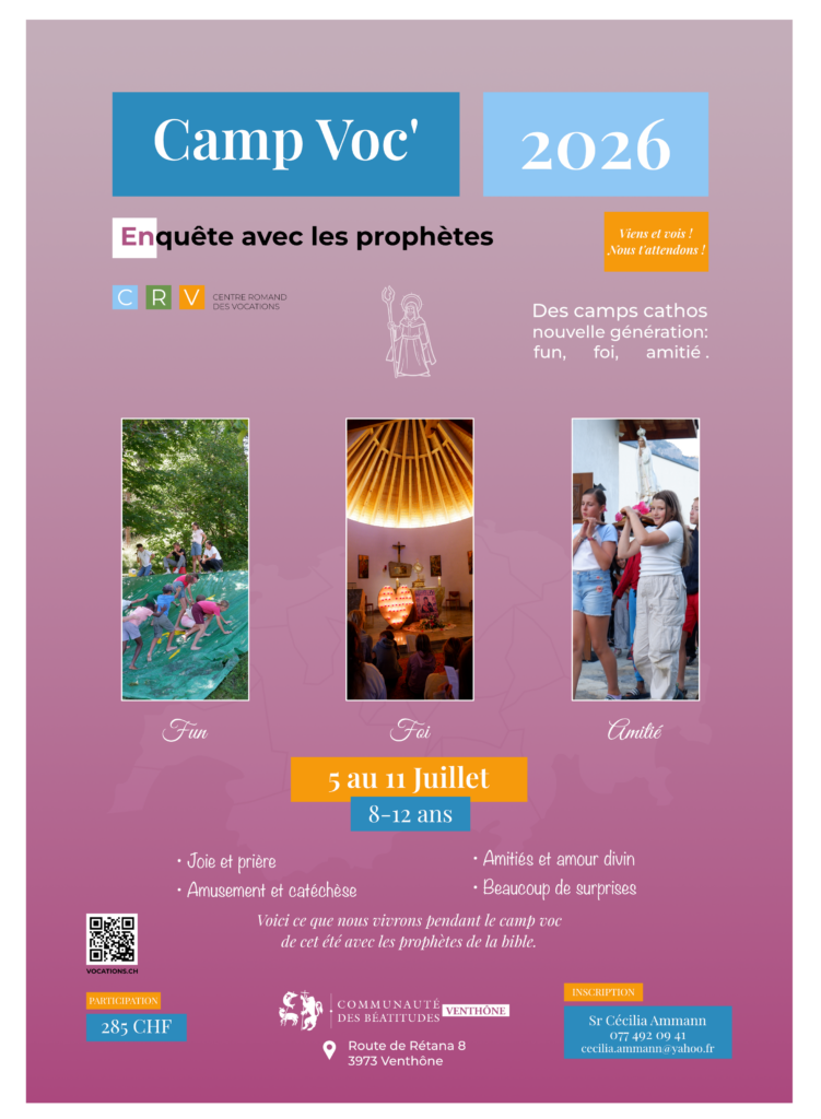 Camp voc Beatitudes Venthône 2026